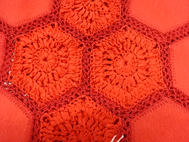  亀甲模様ショール